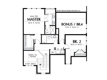2nd Floor Plan, 034H-0102