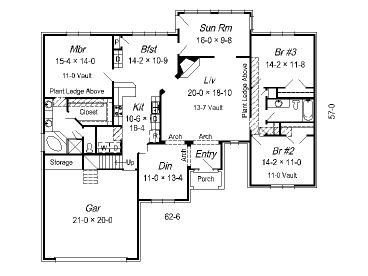 1st Floor Plan, 061H-0076