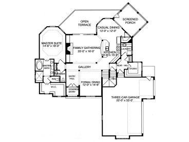 1st Floor Plan, 029H-0081
