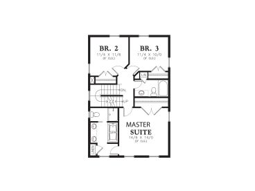 2nd Floor Plan, 034H-0416
