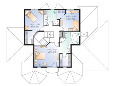 2nd Floor Plan, 027H-0042