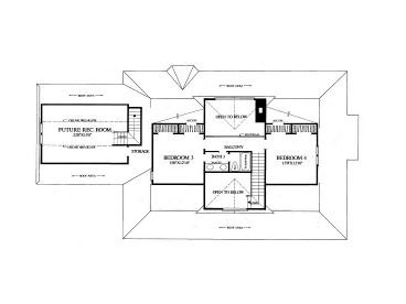 2nd Floor Plan, 063H-0134