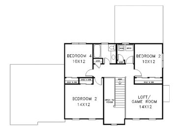 2nd Floor Plan, 007H-0058
