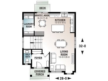 1st Floor Plan, 027H-0447