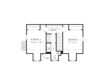 2nd Floor Plan, 054H-0106