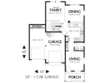 1st Floor Plan, 034H-0094