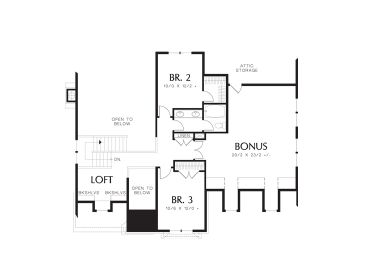 2nd Floor Plan, 034H-0402