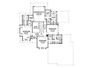 2nd Floor Plan, 023H-0168