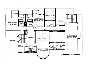 2nd Floor Plan, 029H-0100