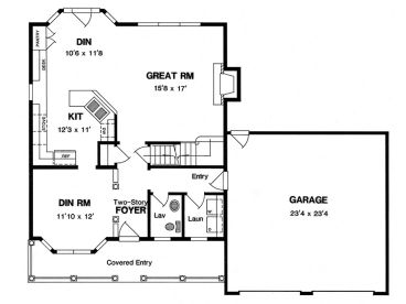 1st Floor Plan, 014H-0046