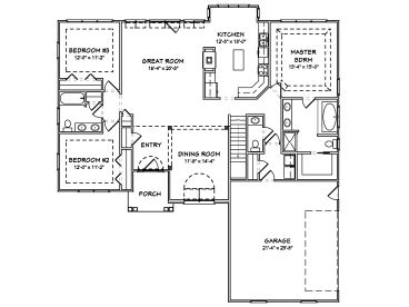 Floor Plan, 048H-0028