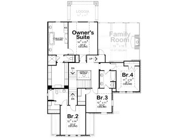 2nd Floor Plan, 031H-0460
