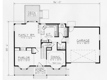 1st Floor Plan, 018H-0009