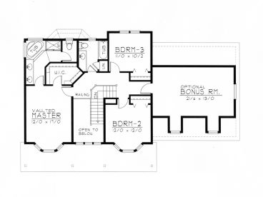 2nd Floor Plan, 018H-0009