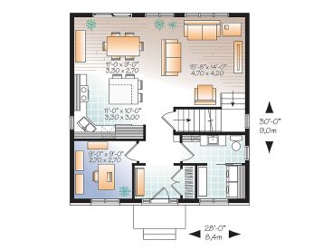 1st Floor Plan, 027H-0442