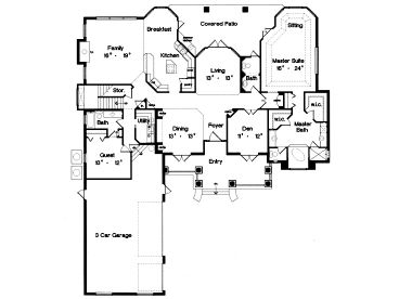 1st Floor Plan, 043H-0193