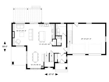 1st Floor Plan, 027H-0473