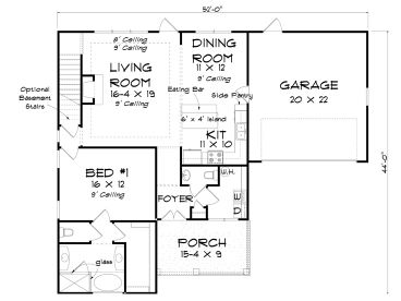 1st Floor Plan, 059H-0235