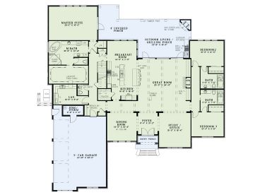 1st Floor Plan, 025H-0281