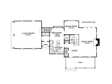 1st Floor Plan, 063H-0117