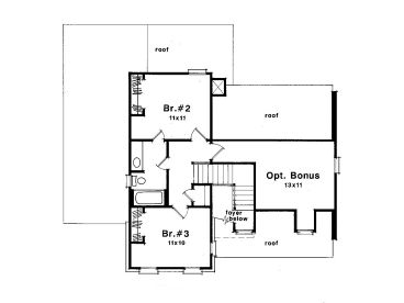 2nd Floor Plan, 030H-0035