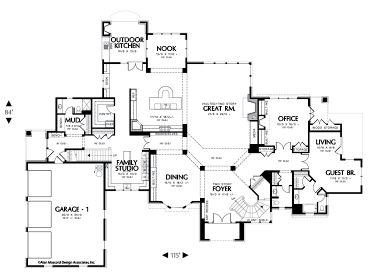 1st Floor Plan, 034H-0048