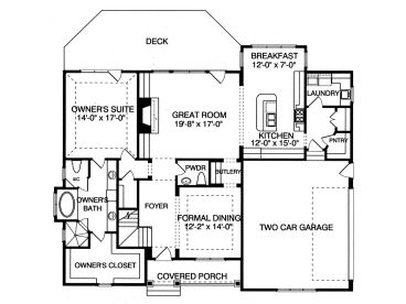 1st Floor Plan, 029H-0113