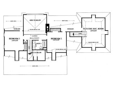 2nd Floor Plan, 063H-0122