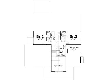 2nd Floor Plan, 050H-0511