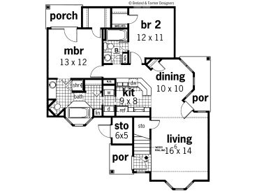 1st Floor Plan, 021H-0035