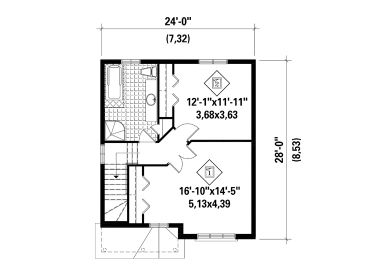 2nd Floor Plan, 072H-0166
