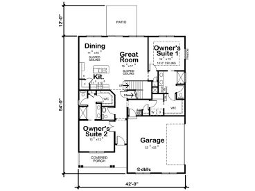 1st Floor Plan, 031H-0428