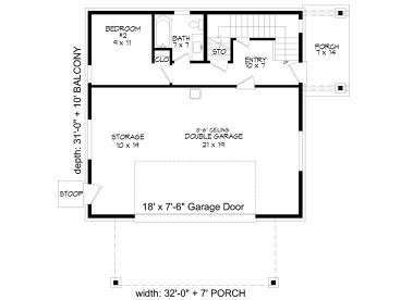 1st Floor Plan, 062G-0216