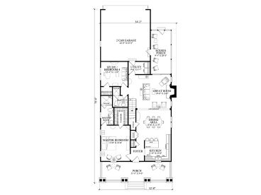 1st Floor Plan, 063H-0103