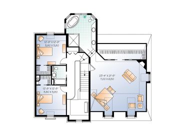 2nd Floor Plan, 027H-0261