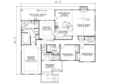 1st Floor Plan, 025H-0094