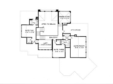 2nd Floor Plan, 029H-0061