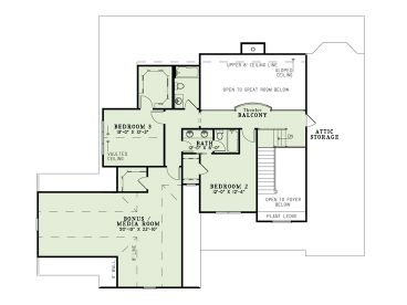 2nd Floor Plan, 025H-0286