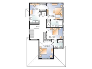 2nd Floor Plan, 027H-0411