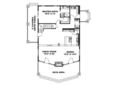 1st Floor Plan, 012H-0306