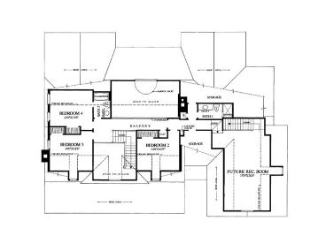 2nd Floor Plan, 063H-0050
