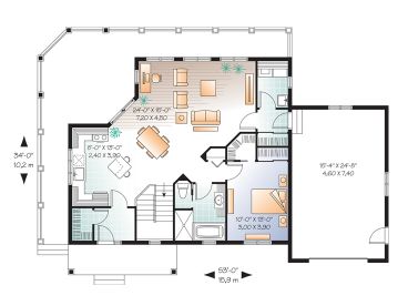 1st Floor Plan, 027H-0349