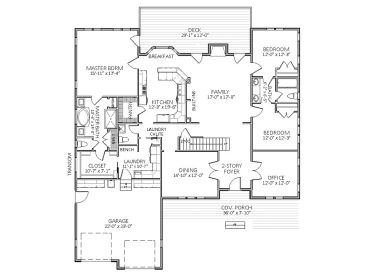 1st Floor Plan, 067H-0023