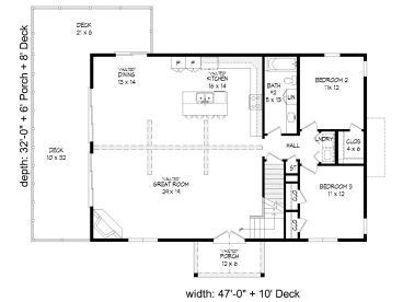 1st Floor Plan, 062H-0368