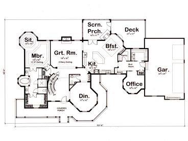 1st Floor Plan, 050H-0002