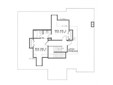 2nd Floor Plan, 025H-0067