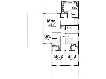 2nd Floor Plan, 050H-0261