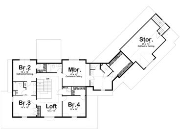 2nd Floor Plan, 050H-0252