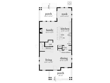 1st Floor Plan, 052H-0102