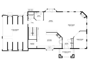 1st Floor Plan, 065H-0085